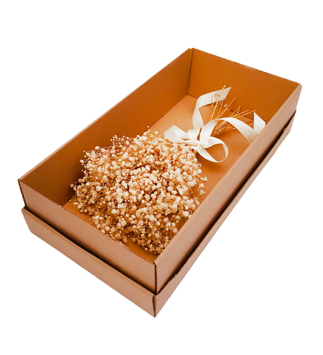 Naturel Box Şoklanmış Beyaz Cipso Buketi