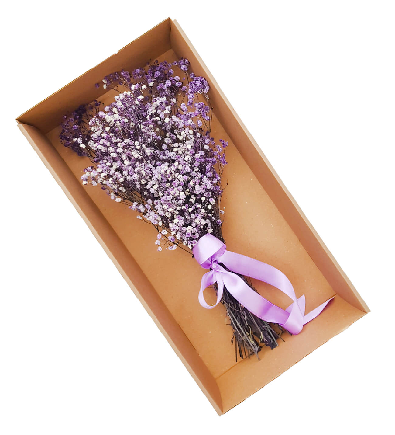 Naturel Box Şoklanmış Mor Cipso Buketi