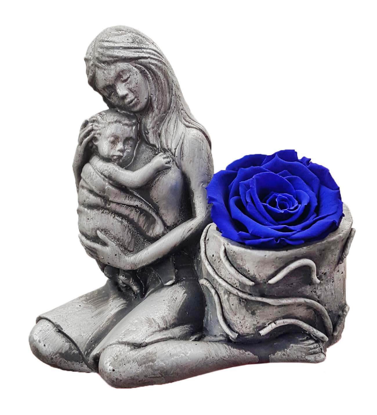 Statue Grey Serisi Mavi Solmayan Gül